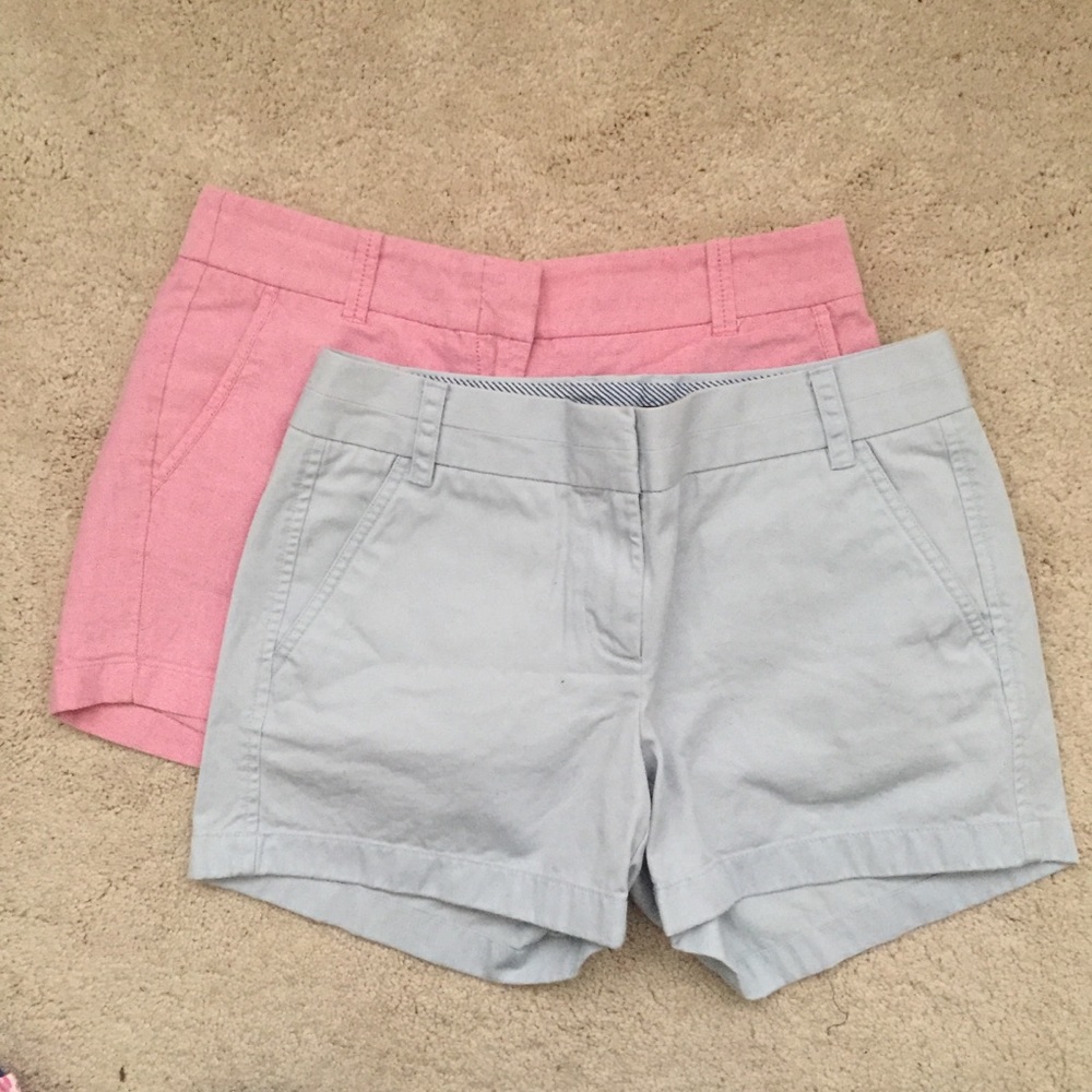 TWO J CREW CHINO SHORTS!